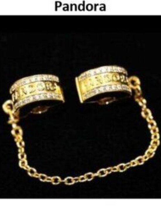 NEW Pandora Safety Chain Clip Bracelet Charm - Picture 3 of 5